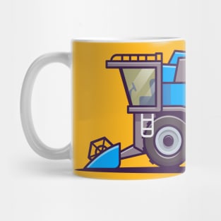 Tractor Farm Cartoon Illustration Mug